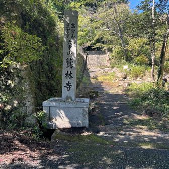 鷲林寺境内に入ります。ここから楽々コースに行こうとして、散々迷いました。