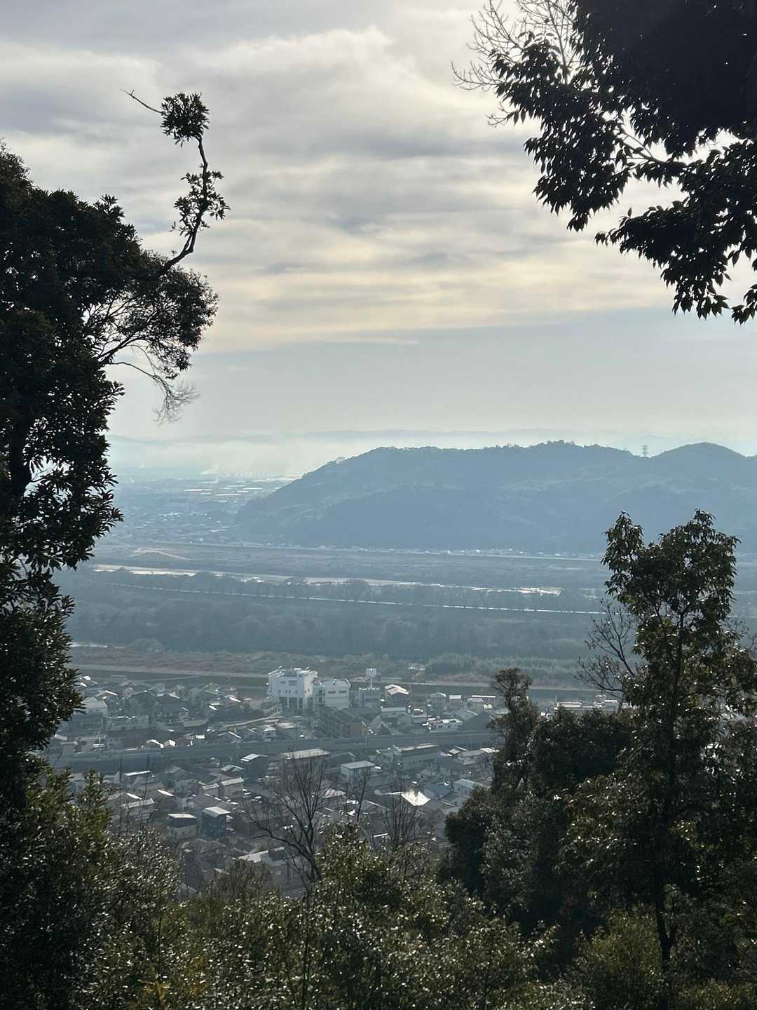 山崎の合戦場を上から