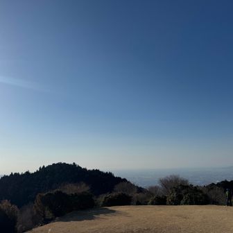 頂上で水分補給🥛