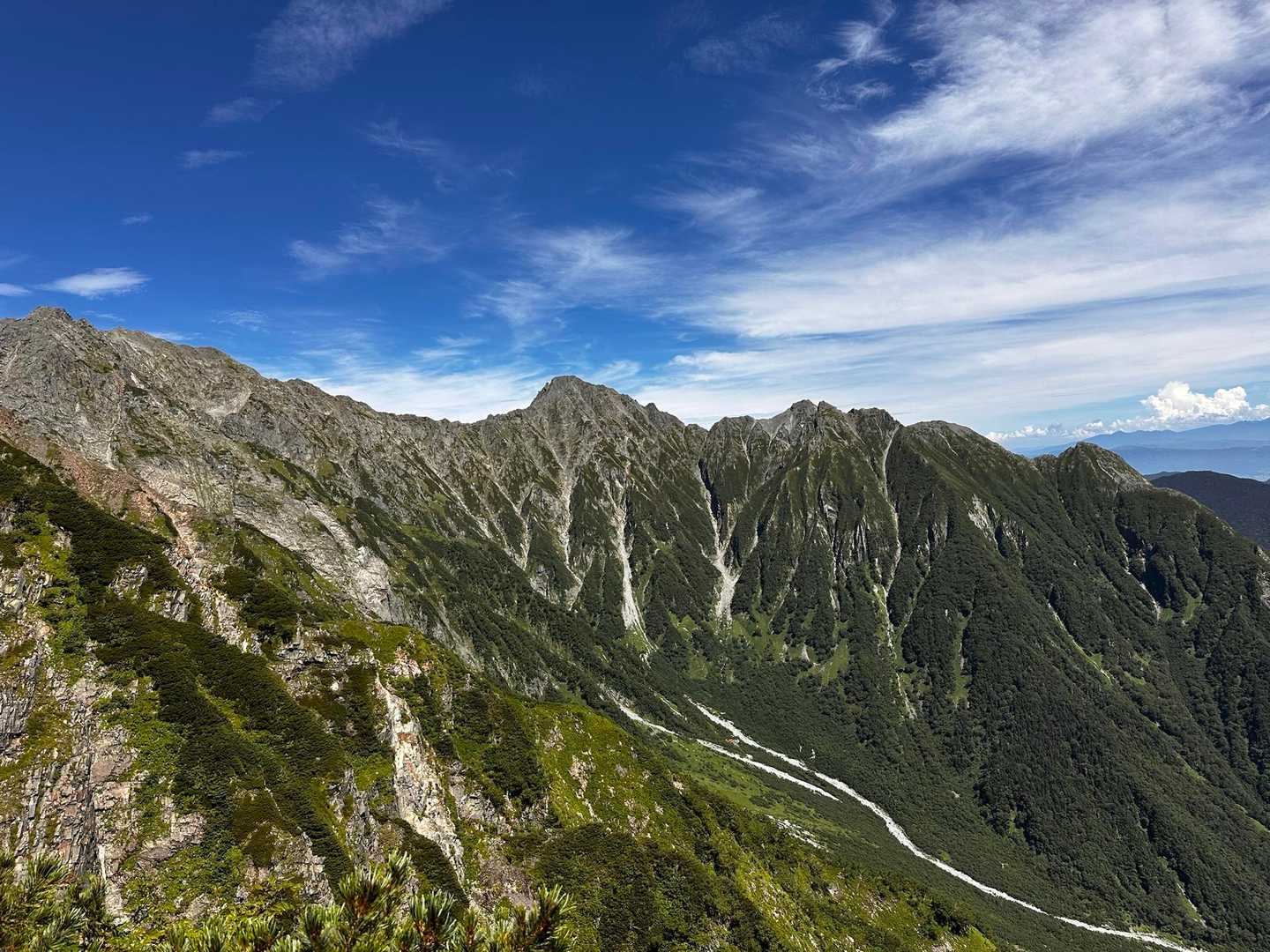 西穂高口駅-西穂丸山-西穂高岳-奥穂高岳-荷継小屋跡-白出 縦走コースの写真