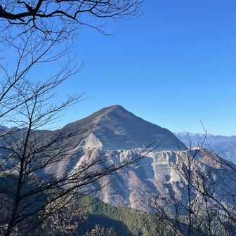 進むとハッキリと武甲山⛰️