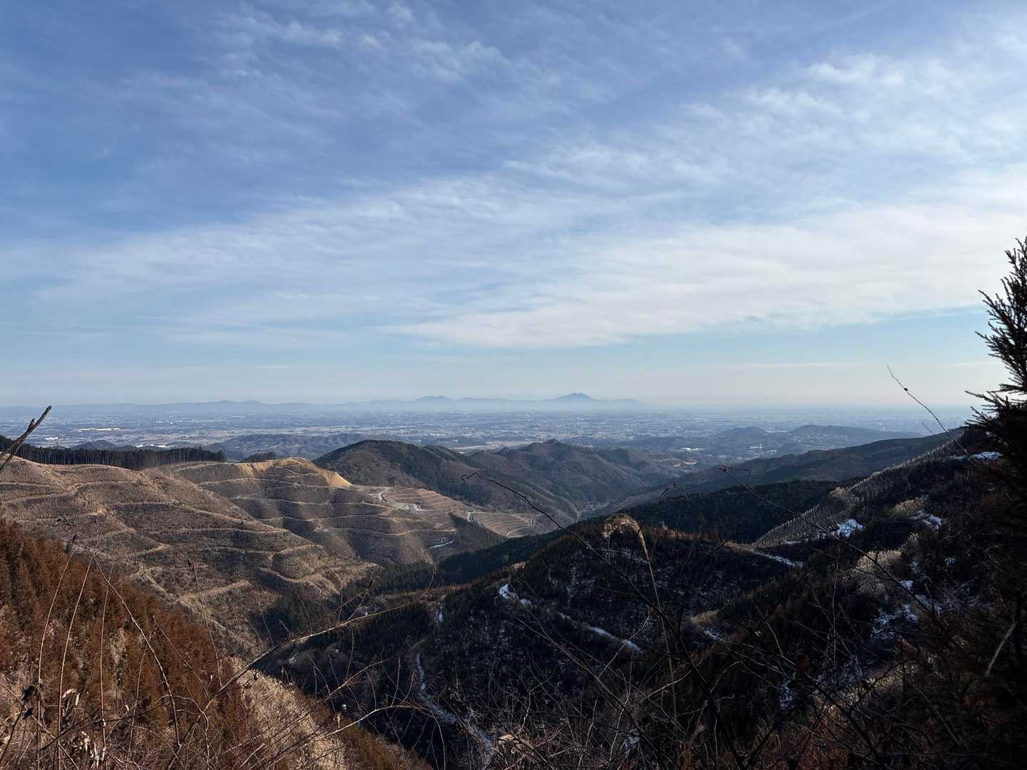 加波山・筑波山方面