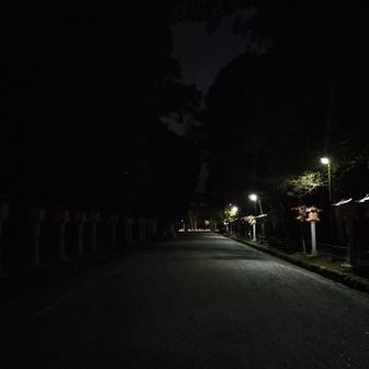 参道にでました