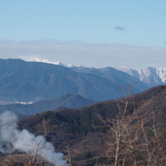 展望台から池田山や伊吹山が見えます