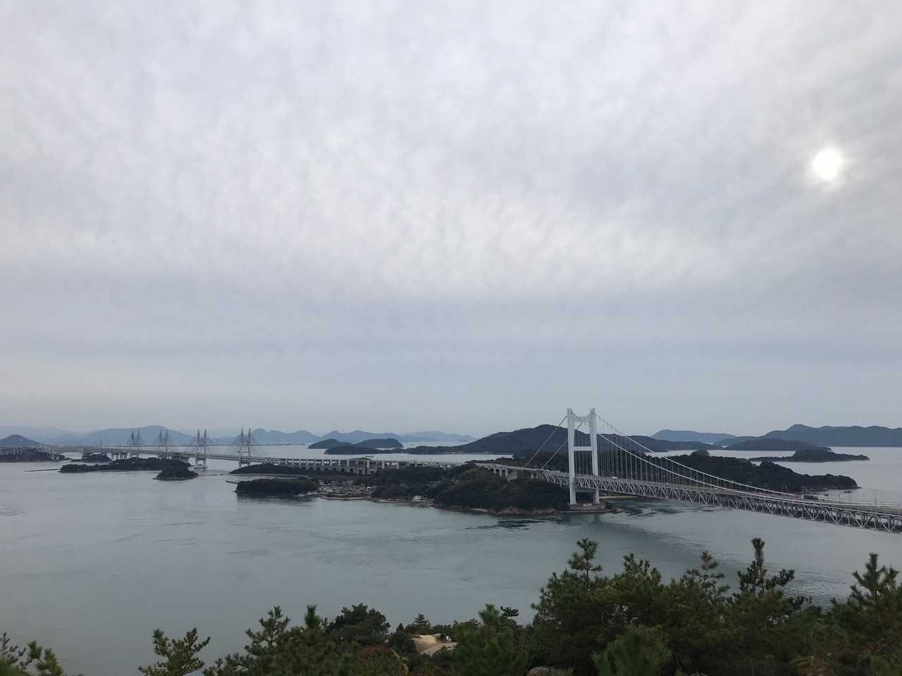 あっ、見えた！瀬戸大橋！！