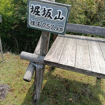 本日の主峰、堀坂山です。