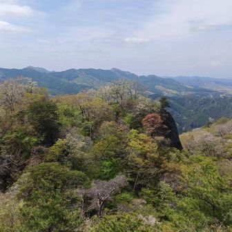 鍋足山頂上からの眺望