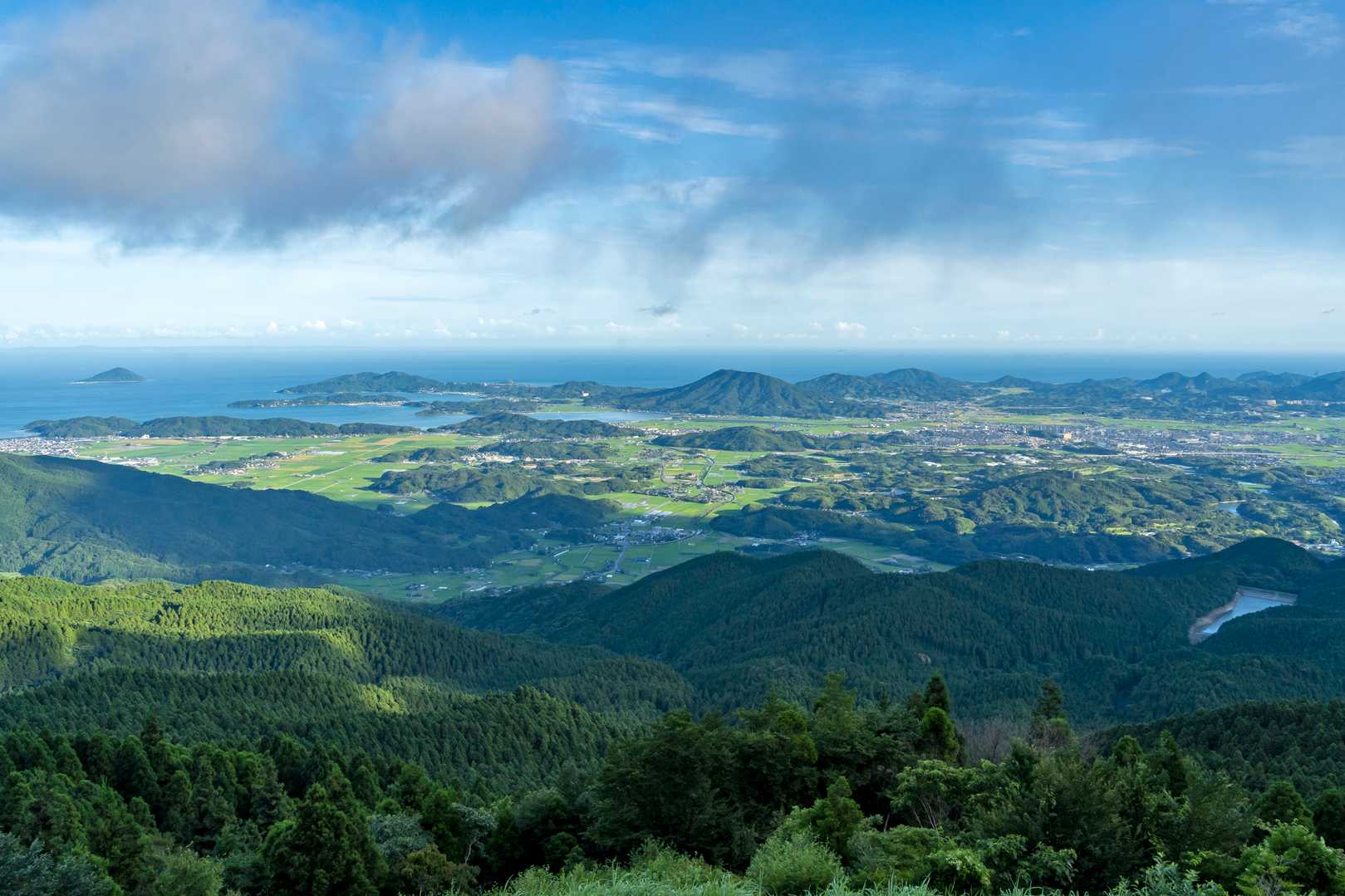 雷山観音前バス停-上宮-雷山 往復コースの写真