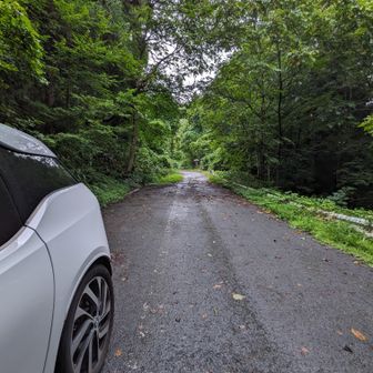 🅿️第二駐車場が閉鎖されていたのでいつものように路駐🚙