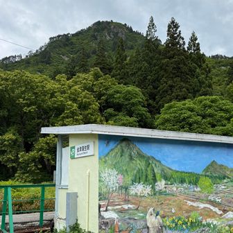手前は会津蒲生駅