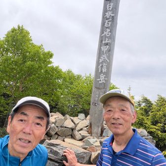 後期高齢者が間近な二人、頑張ったねとツーショットで。