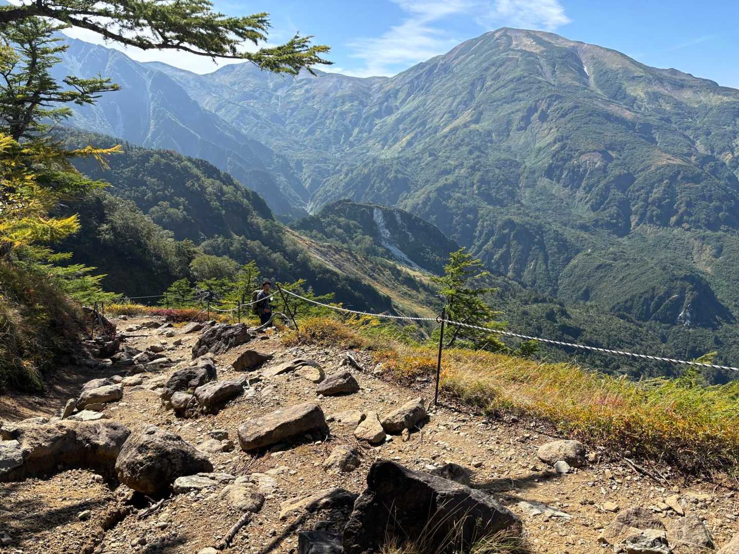 蓮華温泉バス停-蓮華温泉登山口-船越の頭-小蓮華山-白馬岳 往復コースの写真