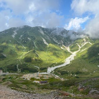 底にテント場⛺️
どの山行くにも、目指す山が一目瞭然
