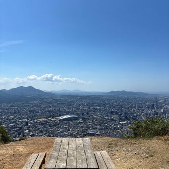 間近に小倉の街が。
メディアドームがドーンと❗️
遠くに皿倉山も⛰️