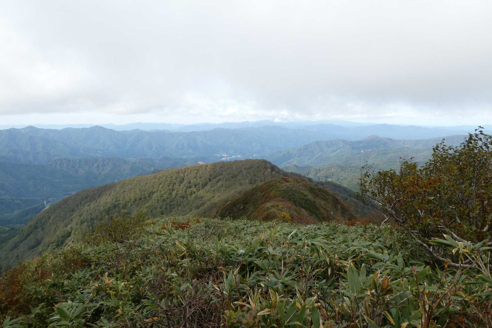 小安岳-高松岳-山伏岳-川原毛登山口 周回コースの写真
