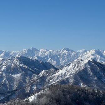 唐松、剱、五竜、鹿島槍ヶ岳が見えます🏔️