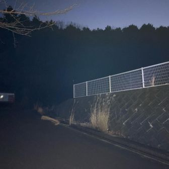 もう真っ暗、到着🅿️