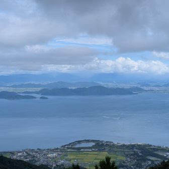 北比良峠から見た琵琶湖🩵🤍
