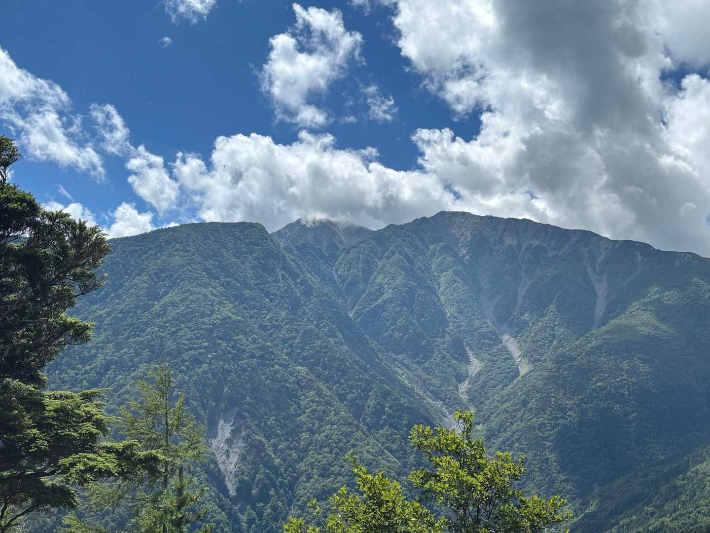 赤石岳が見えました。