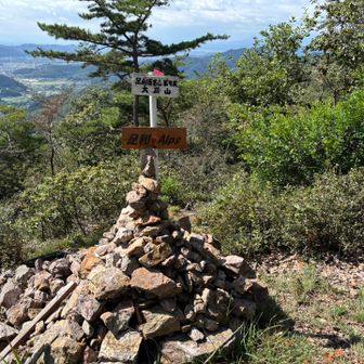 大岩山…綺麗に小石を積み上げたものですね👍