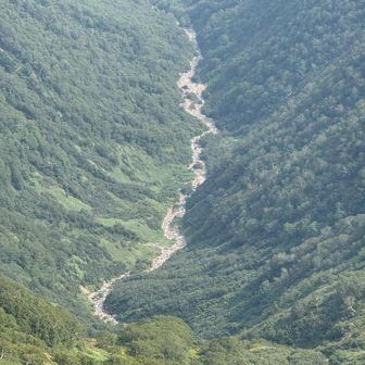 遠くに見える川