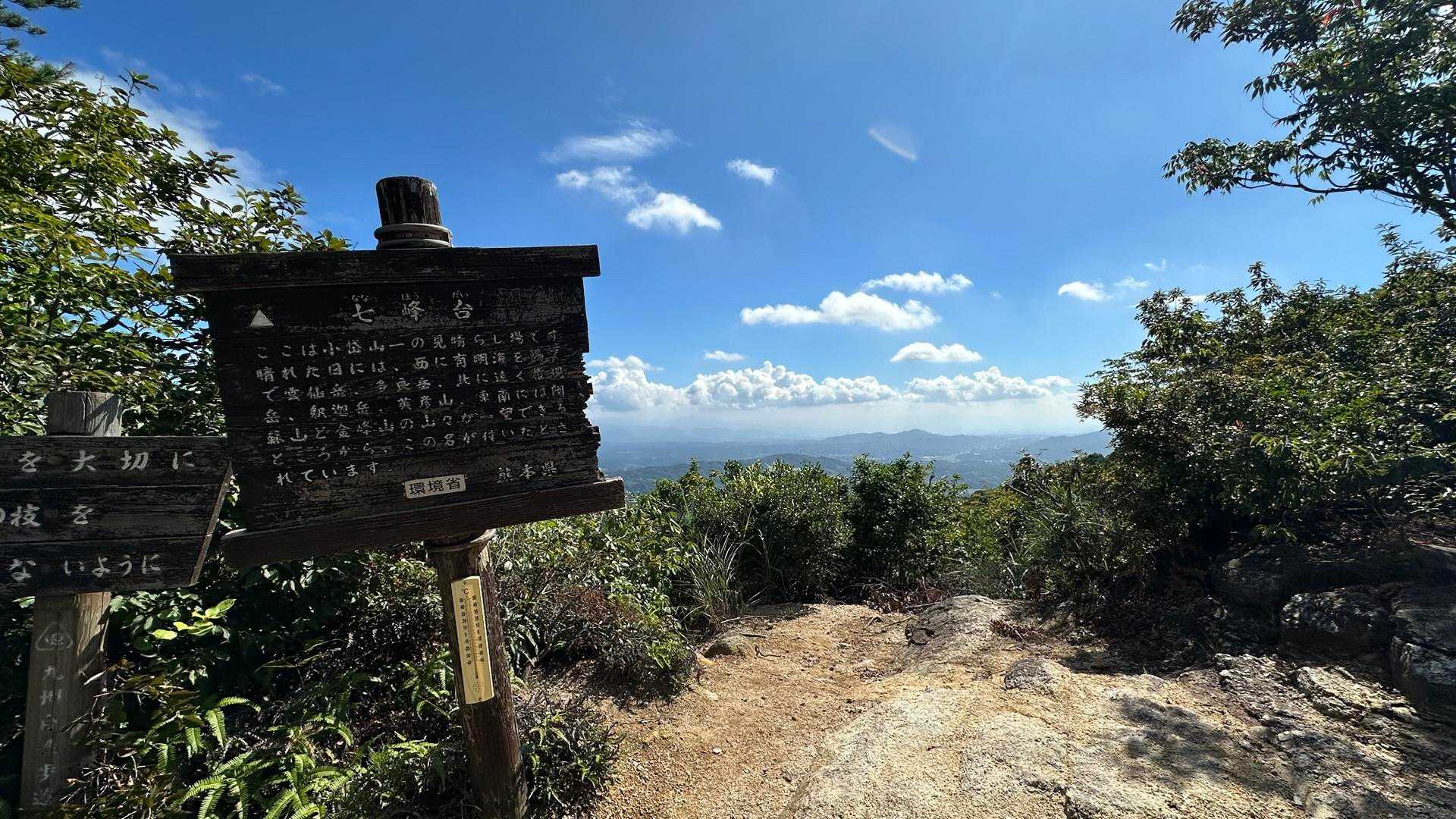 中央登山口-筒ヶ岳-観音岳 往復コースの写真