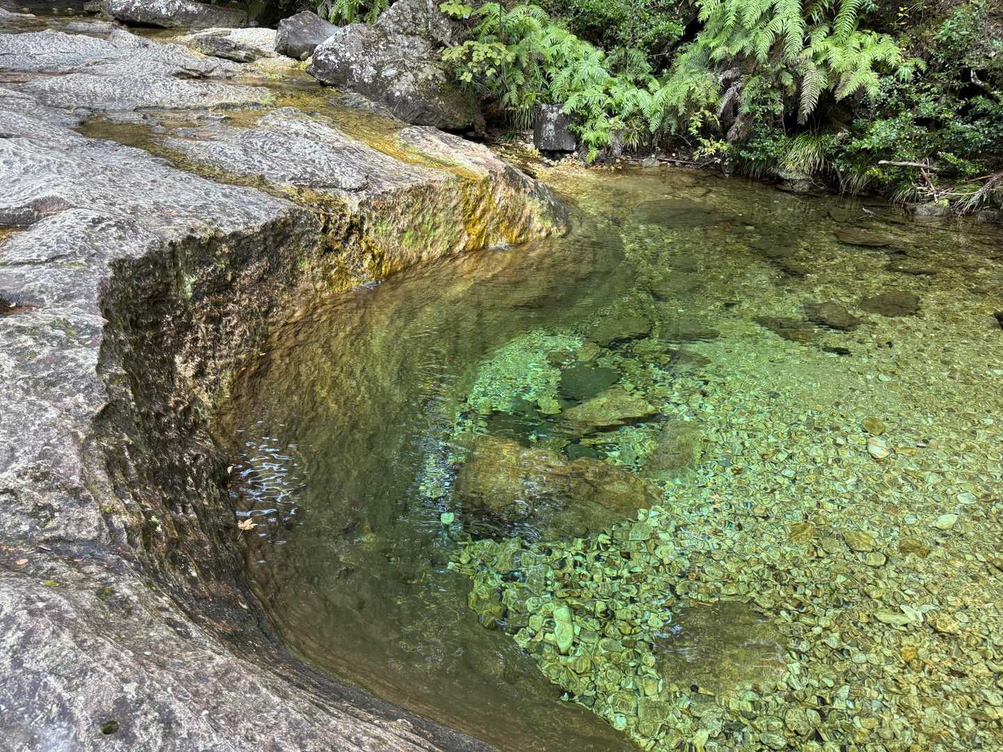 水も透き通ってきれい😄