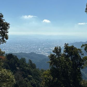 ちょっと霞んでるけど　今日の最高気温は26°c