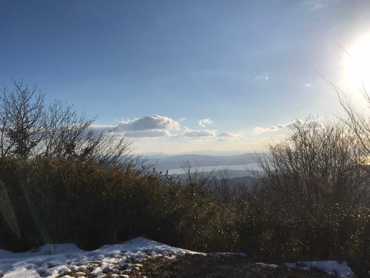 山頂から宍道湖方面