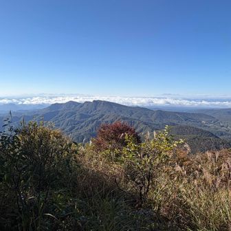 絶景を見ながら下山します