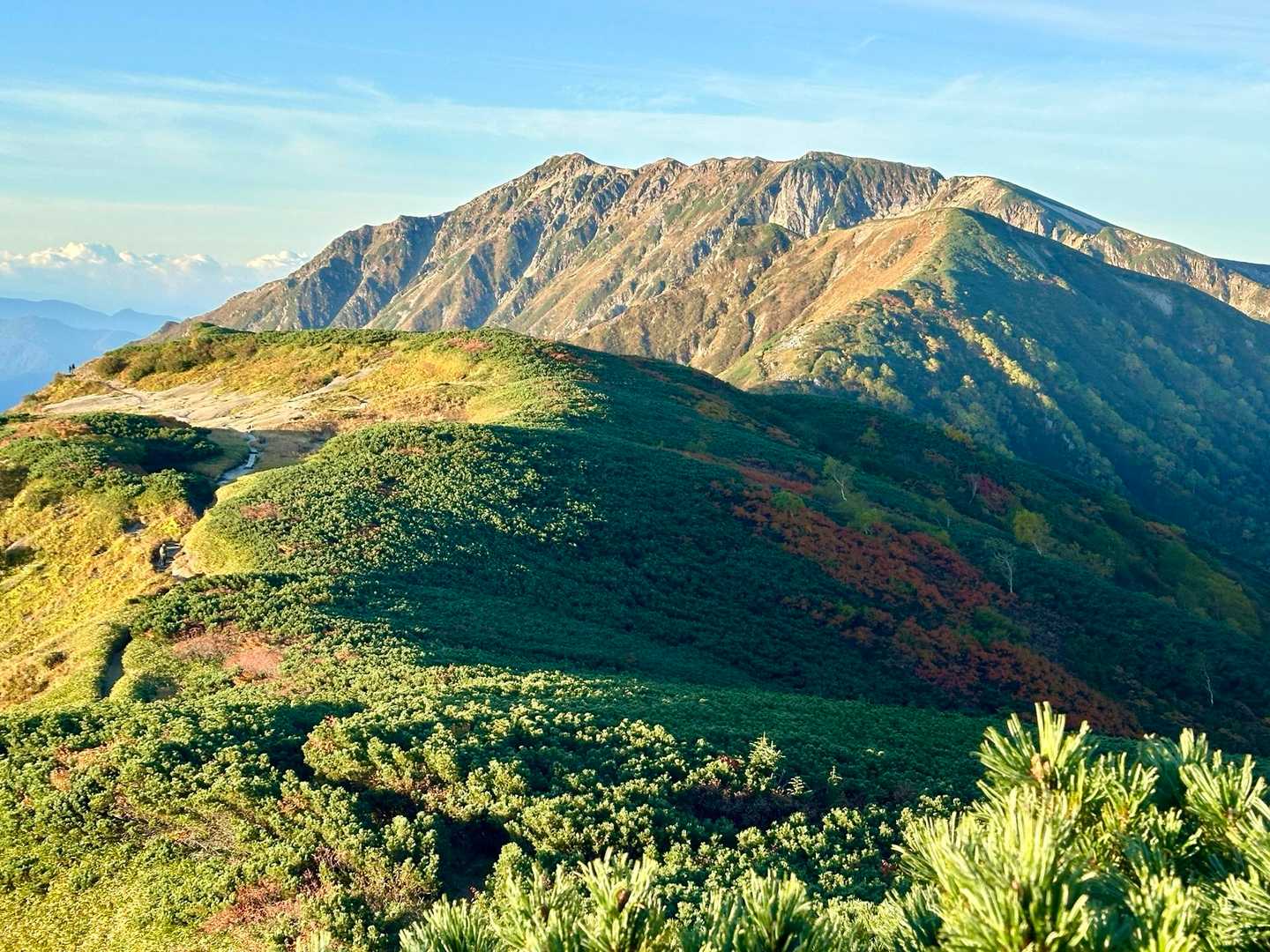 北アルプス裏銀座登山口-前烏帽子岳-烏帽子岳-野口五郎岳- 縦走コースの写真
