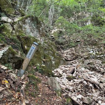 笠形山山頂まで1.0km。