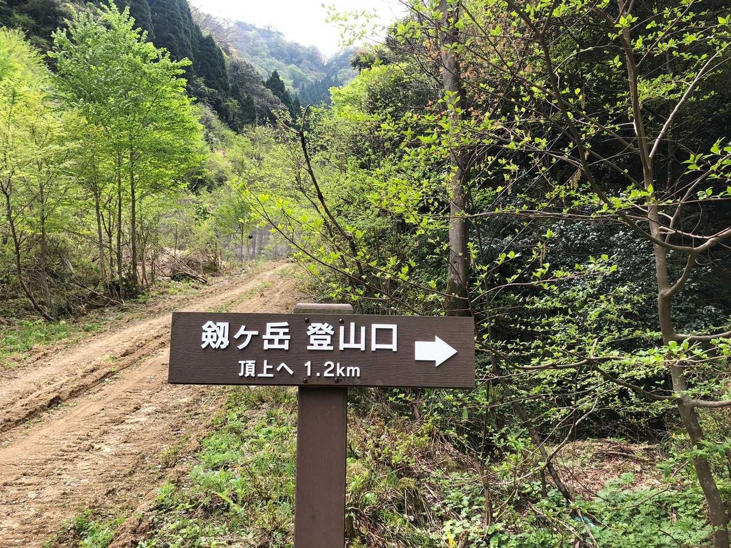 ここから登山道に入ります