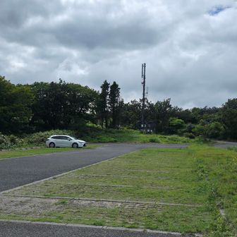月見ケ丘🅿️に帰って来ました。残された🚙はマイカーのみ。