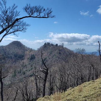 北岳の手前から
