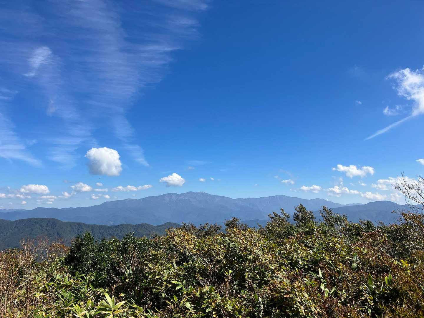 今日はいい日だ〜🎵白山、別山、三ノ峰もバッチリ見える😍
