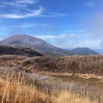 韓国岳、甑岳方面はクッキリです😊