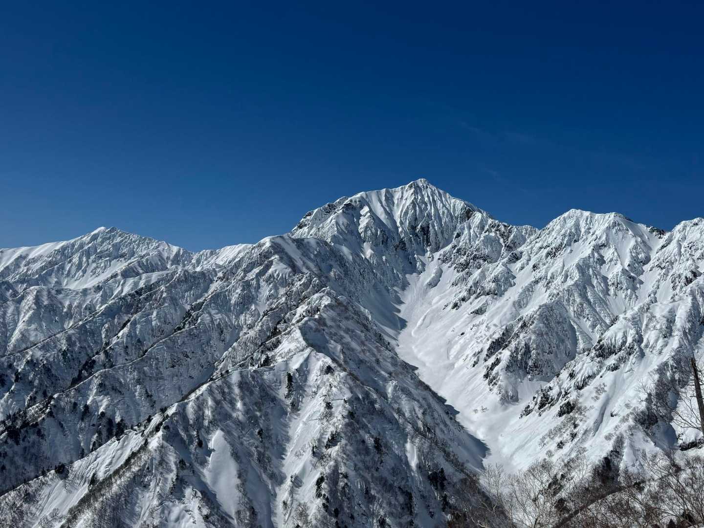 迫力満点の鹿島槍💯