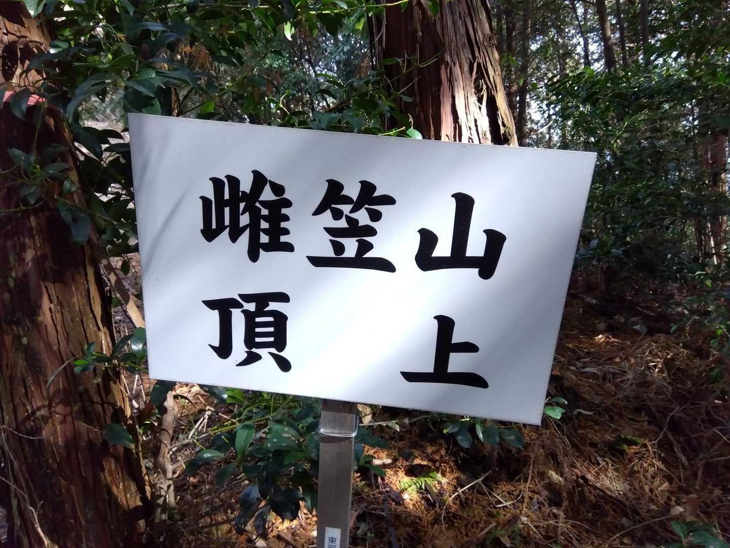 雌笠山⛰️山頂に到着