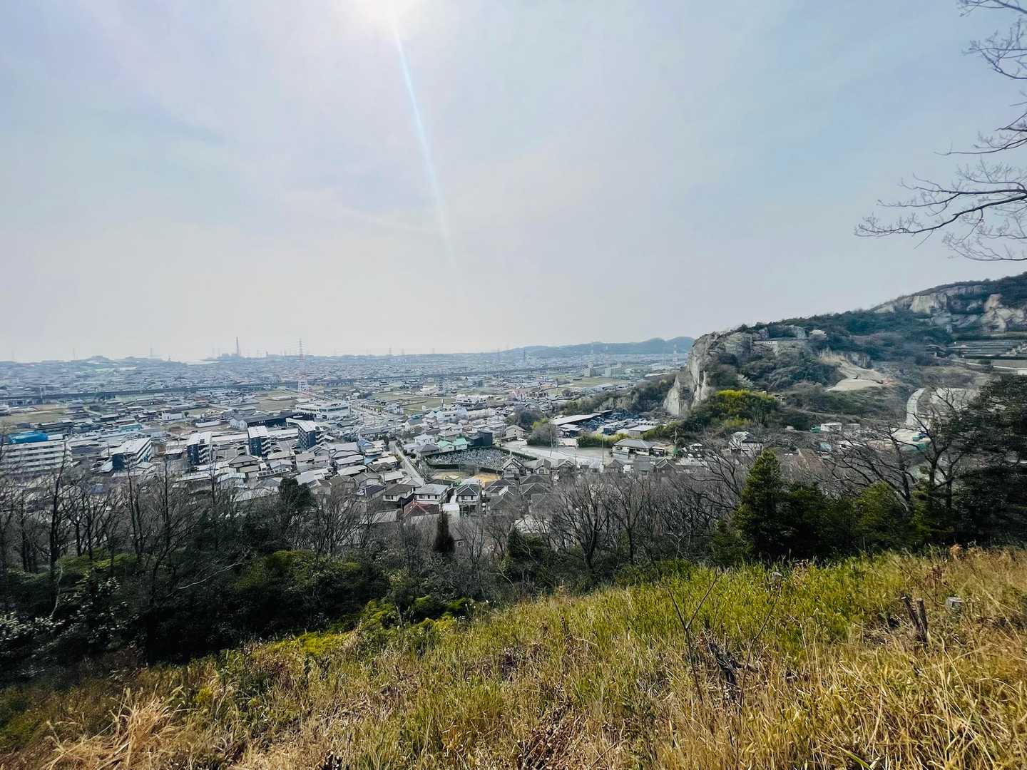 観涛処からの眺め✨街と山が重なる景色がやさしかったです☺️