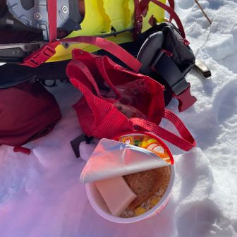 赤い🦊の力うどん😚

また背負ってるだけのスノーシュー…