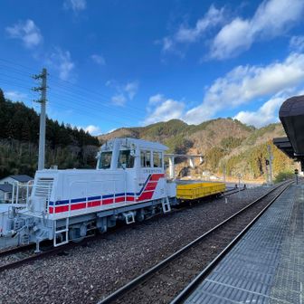 ホームに停まってたコレは何をする車両だろう