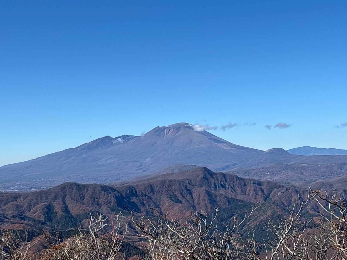 浅間山　雪❄️溶けてた