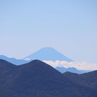 富士山がくっきりと見えてました