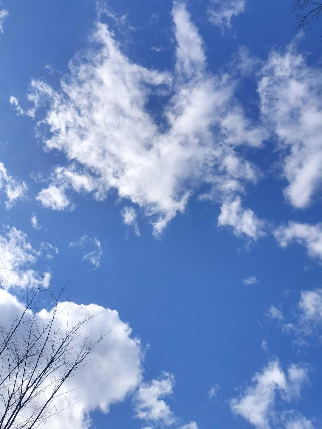 山頂の青空