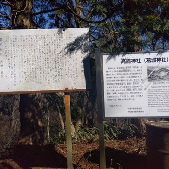 ２つ神社がある。そっぽ向いて建ってます