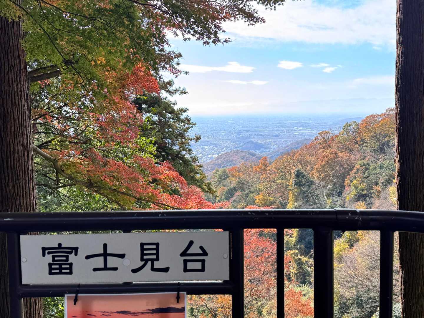 富士見台
薄っすらと富士山のてっぺんが見えた