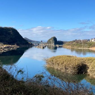 桃太郎神社を過ぎたところにある休憩所からの風景。
この景色が堪らなく好きです😊
