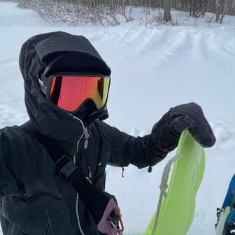 圧雪されているので滑りやすそう😁

今日はロングラインをぶっ飛ばします🛷💨