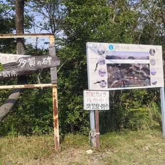 ここは金毘羅山登り口駐車場であり、多賀の碑というらしいです。ここは関市のようです。
